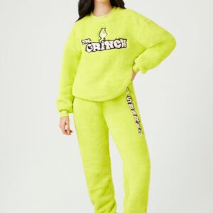 Fleece The Grinch Snarky Joggers