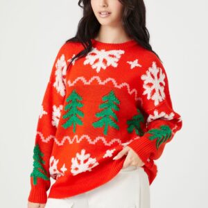 Christmas Tree & Snowflake Sweater