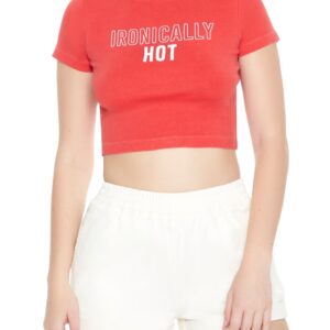 Ironically Hot Graphic Baby Tee