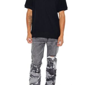 Reworked Destroyed Slim-Fit Jeans