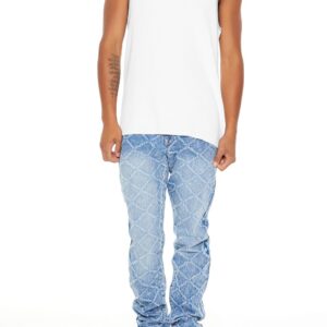 Lattice Slim-Fit Jeans