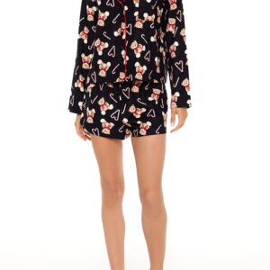 Teddy Bear Shirt & Shorts Pajama Set