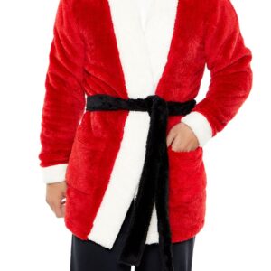Plush Santa Tie-Waist Robe