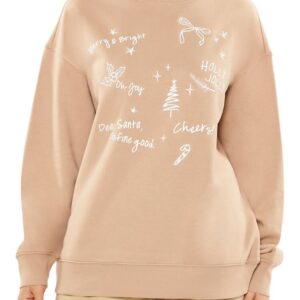 Christmas Doodle Fleece Pullover