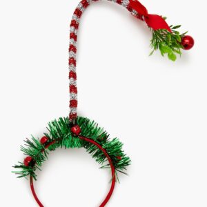 Tinsel Mistletoe Headband