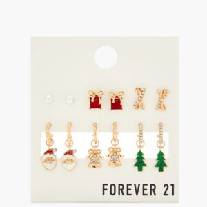 Christmas Stud & Hoop Earring Set