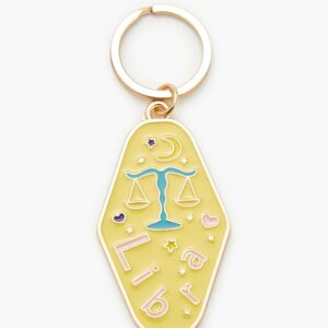 Libra Enamel Keychain