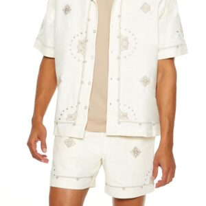 Embroidered Geo Shirt