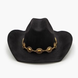 Chain-Trim Cowboy Hat