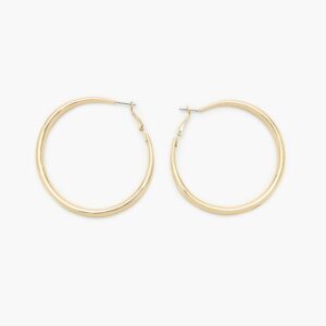 Smooth Omega Hoop Earrings