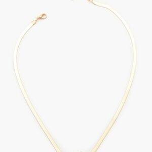 Rhinestone Heart Pendant Necklace