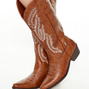 Embroidered Western Cowboy Boots