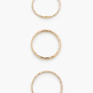 Hammered Bangle Bracelet Set