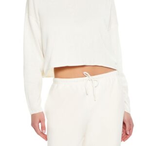 Drop-Sleeve Cropped Sweater