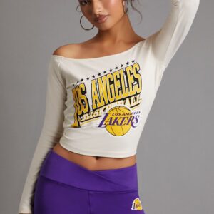 Los Angeles Lakers Off-the-Shoulder Top