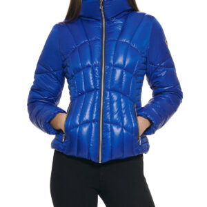 Quilted Puffer Jacket Indigo