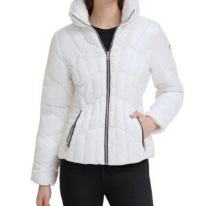 Quilted Puffer Jacket Cream