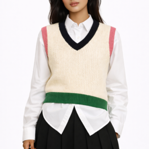 Colorblock V-Neck Sweater Vest