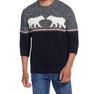 Bear Holiday Sweater Black