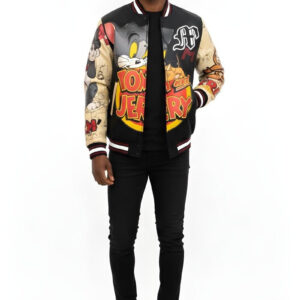 Tom And Jerry Varsity Jacket