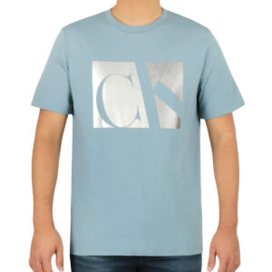 Short Sleeves Matte Metallic Monogram Tee