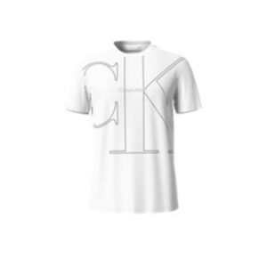 Short Sleeves Chest Monogram Crew