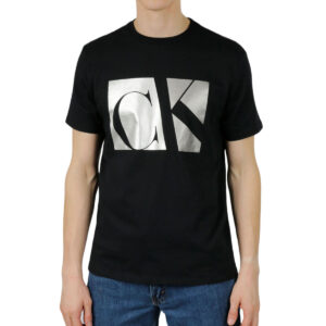 Short Sleeves Matte Metallic Monogram Tee