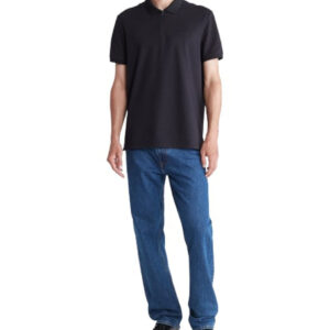 Ss Tech Zip Polo Black