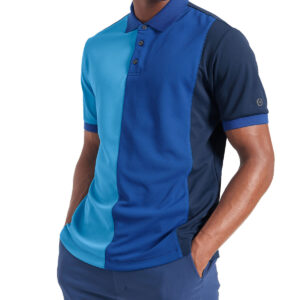 Pique Color Short Sleeve Blocked Polo